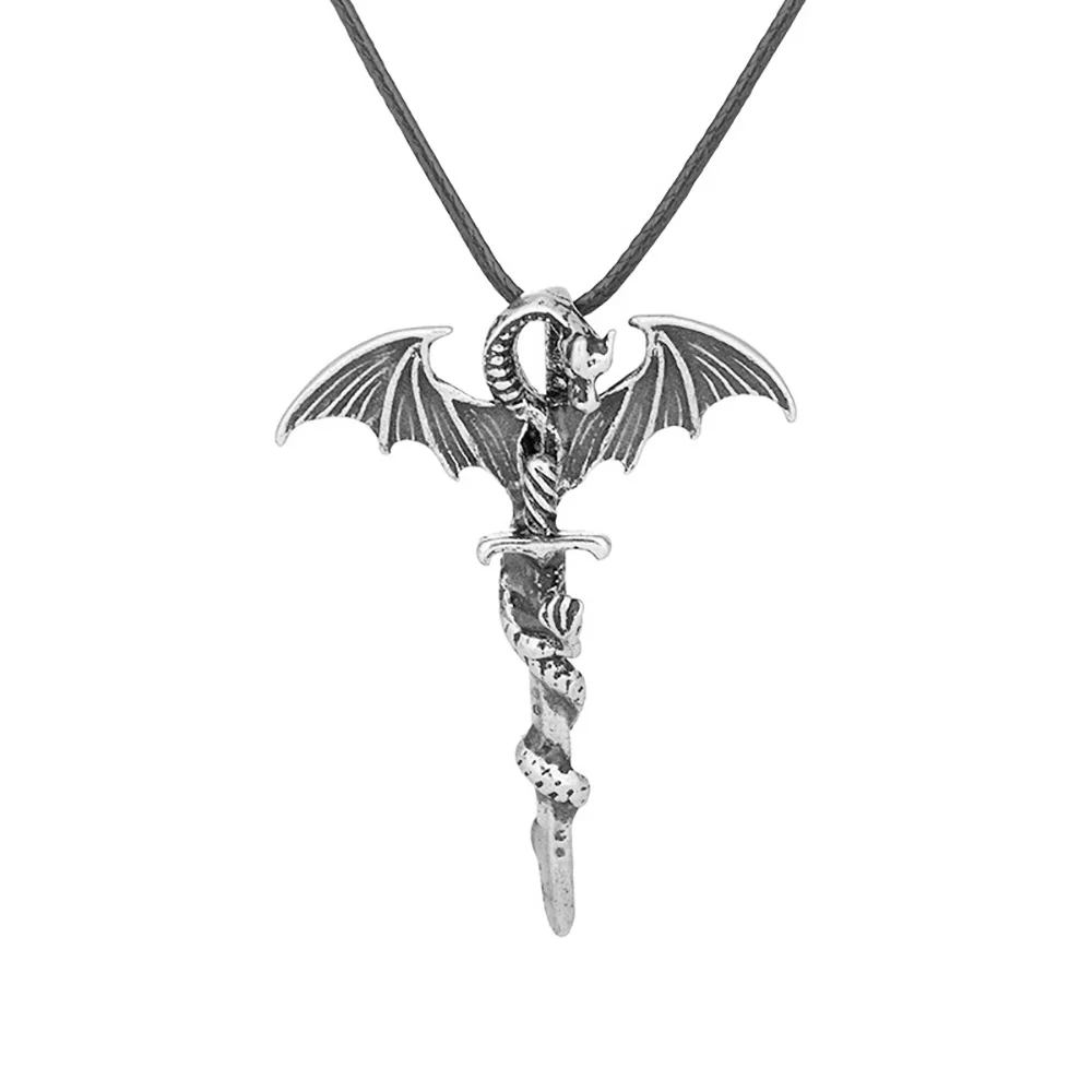 Luminous Glow-in-the-Dark Vintage Dragon Sword Pendant Necklace for Men Women – Fluorescent Ancient Warrior Fantasy Steampunk Halloween Antique Glowing Jewelry Unique Gift - Image 7
