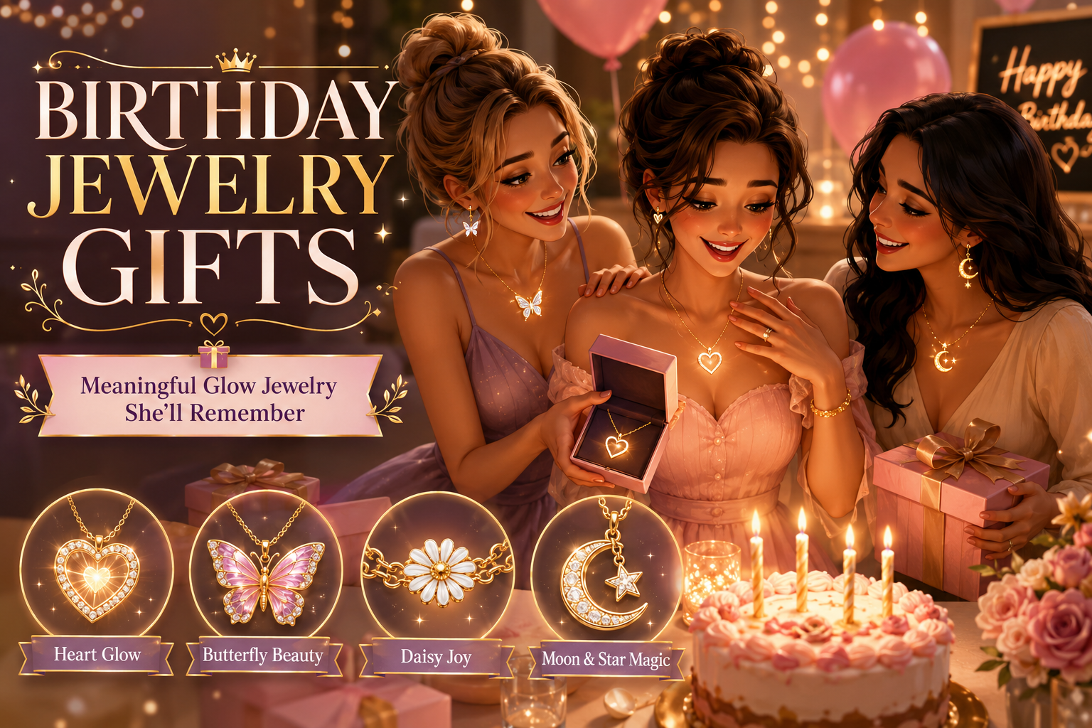 Birthday Jewelry Gift Ideas for Women: Meaningful Glow Jewelry She’ll Remember