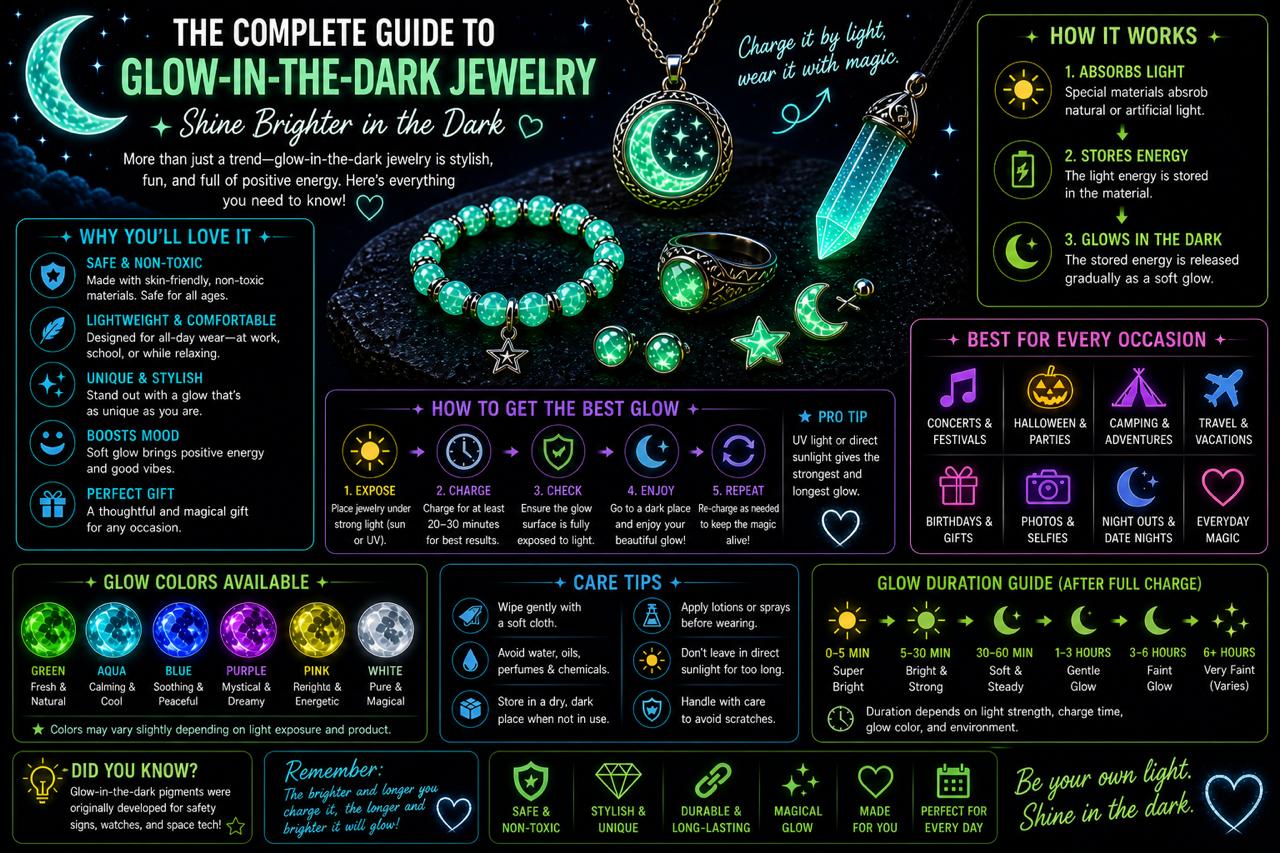 Blue Glow vs Green Glow: Which Luminous Jewelry Color Looks Better?
