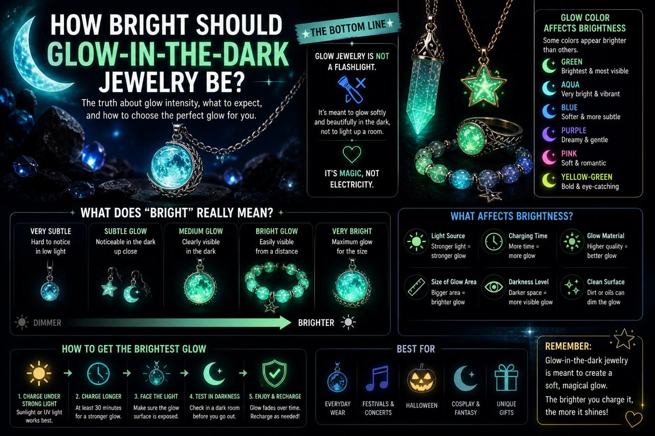 How Bright Should Glow-in-the-Dark Jewelry Be?