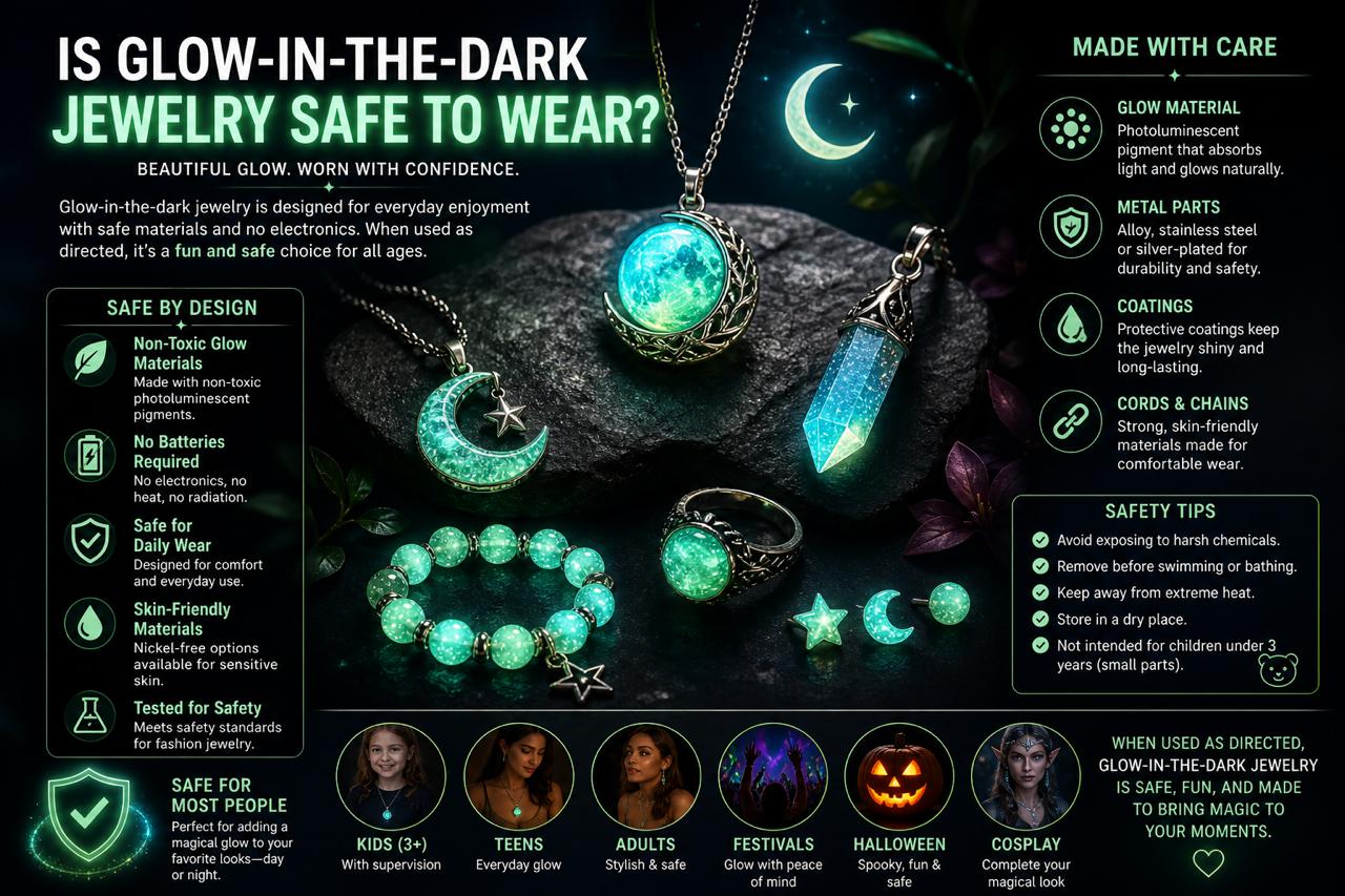 Is Glow-in-the-Dark Jewelry Safe to Wear?