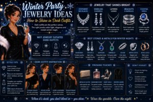 Winter Party Jewelry Ideas: How to Shine in Dark Outfits with Glow Accessories