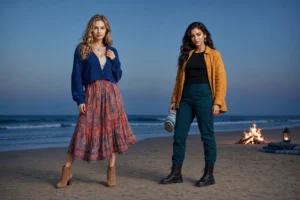 camping accessories: How to Wear Night Outdoor Accessories When the Outfit Is Already Bold At Beach Bonfires