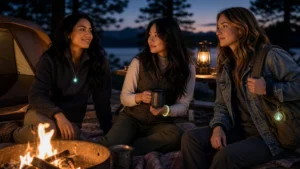 camping accessories styled for campfire night outfit
