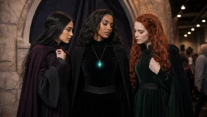 character styling accessories for fantasy costumes with luminous jewelry