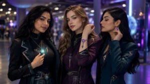 cosplay jewelry styled for intentional Comic Con photos