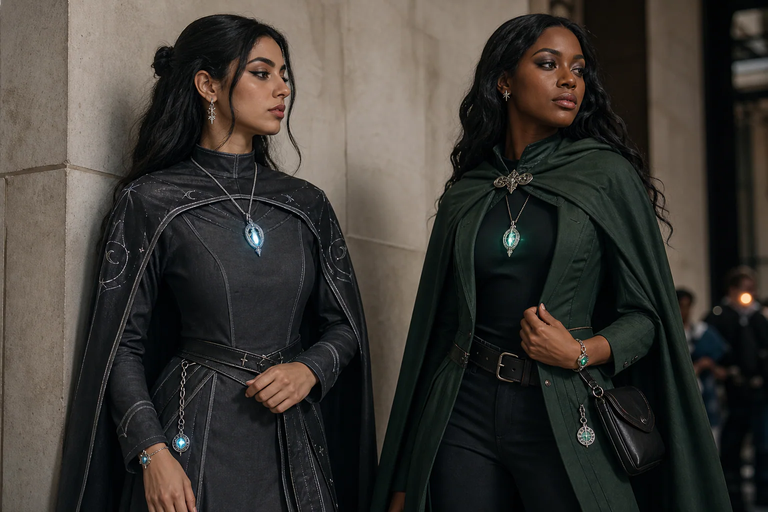 fantasy jewelry styled with elegant cosplay accessories