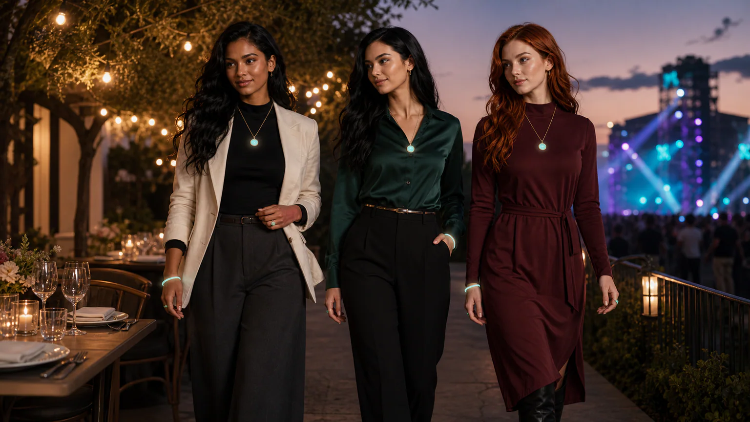 festival jewelry: Festival Jewelry: How to Wear Festival Jewelry from Dinner to Dancing For After-Sunset Sets