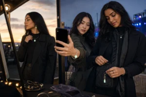 festival outfit accessories: Festival Outfit Accessories: The Photo Test For Knowing If Festival Jewelry Will Work For After-Sunset Sets