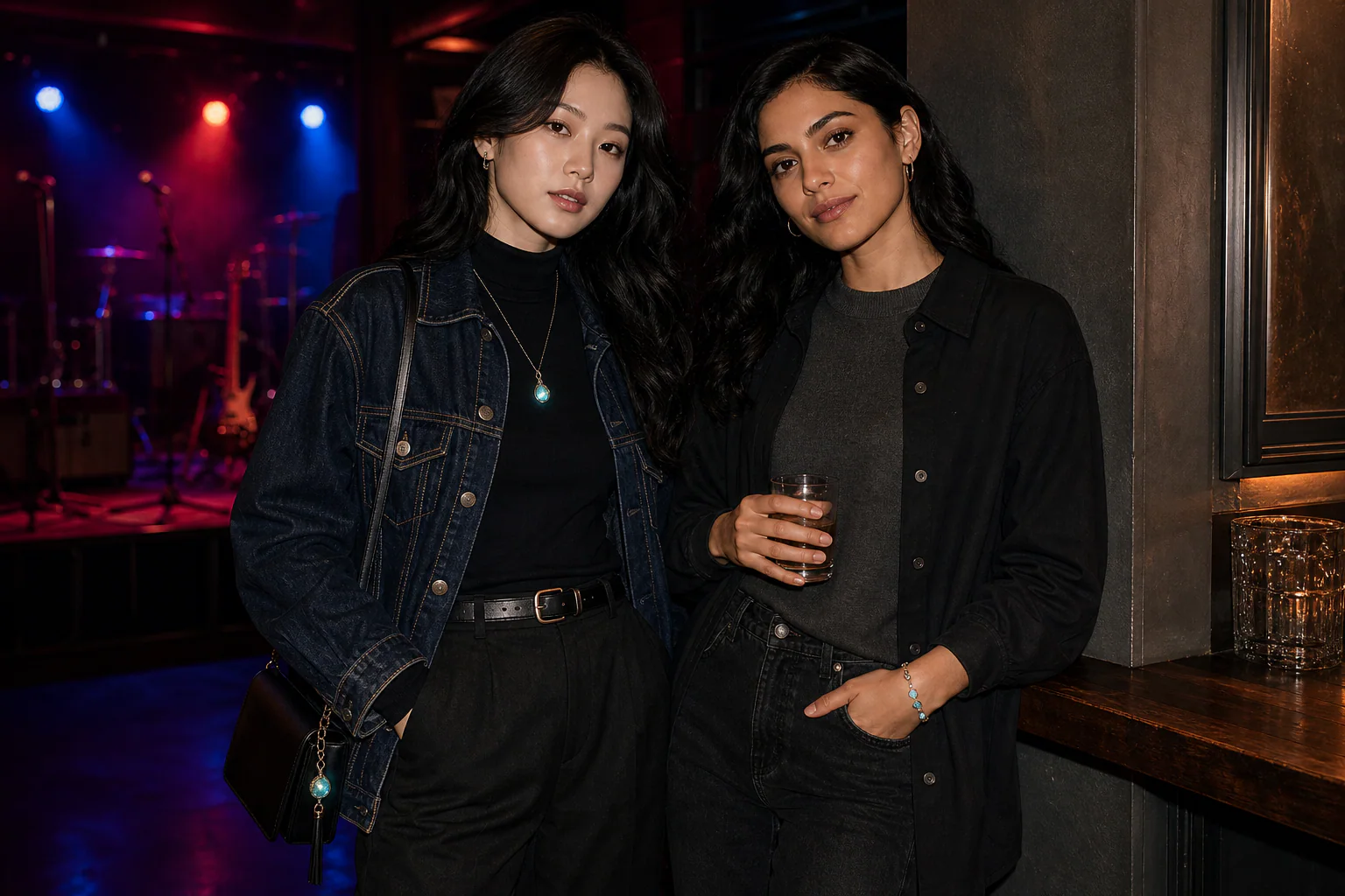 glow concert outfit styled elegantly for indie gigs