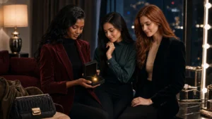 glow holiday accessories: Before the Lights Go Down: How to Choose Holiday Glow Jewelry In New Year Photos