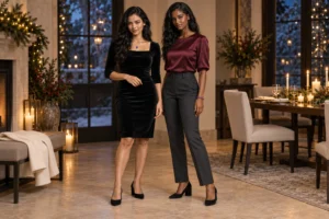 glow holiday accessories: The Modern Night-Out Wardrobe Case for Holiday Glow Jewelry for Winter Parties