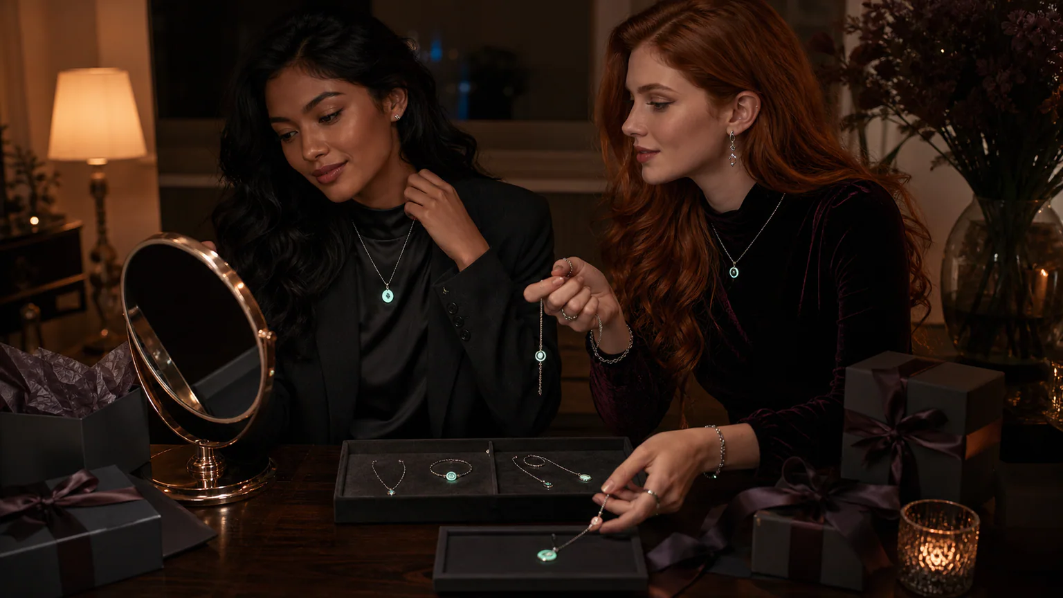 glow in the dark gifts as unique jewelry for women