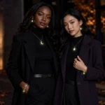 Halloween glow jewelry styled as holiday glow jewelry gifts