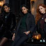 Holiday jewelry that glows softly styled for Halloween night