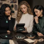 Luminous jewelry gift styled as a unique jewelry gift for women
