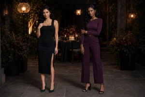 Halloween glow jewelry styling a birthday dinner outfit