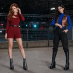 nightclub jewelry with a warehouse event outfit in low light