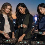 Music festival jewelry styled for an after-sunset festival outfit
