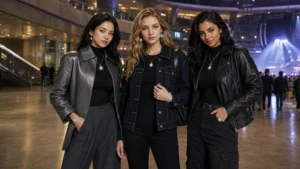 Night concert accessories used to build a full arena show outfit