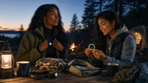 night outdoor jewelry: Night Outdoor Jewelry: The Style Psychology Behind Choosing Night Outdoor Accessories On Camping Trips