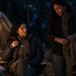 night outdoor jewelry styled with camping accessories
