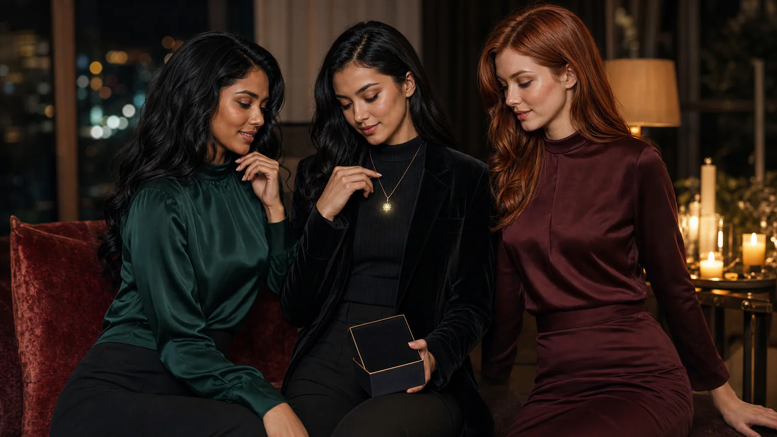 party accessories: The Editorial Guide to Holiday Glow Jewelry: Style, Glow, and Meaning In New Year Photos