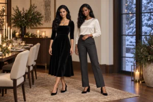 glow holiday accessories: The Quiet-Luxury Approach to Party Jewelry For Winter Parties