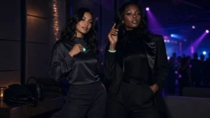 rave outfit accessories styled with dark glow party outfits