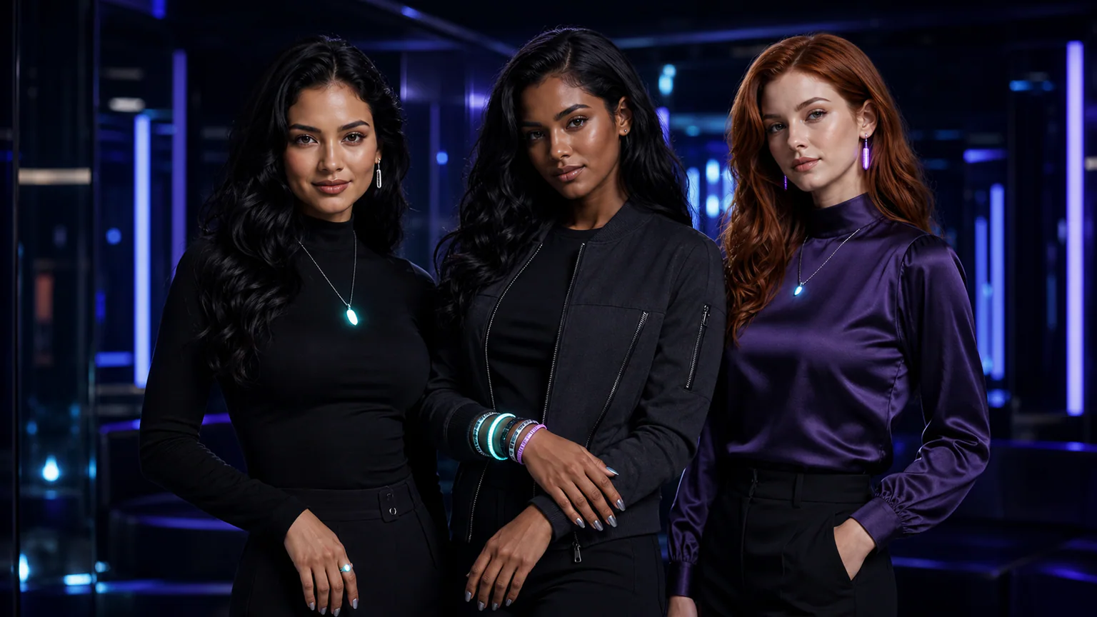 Premium rave outfit accessories styled for a glow party