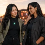 music festival jewelry styled as a compliment magnet