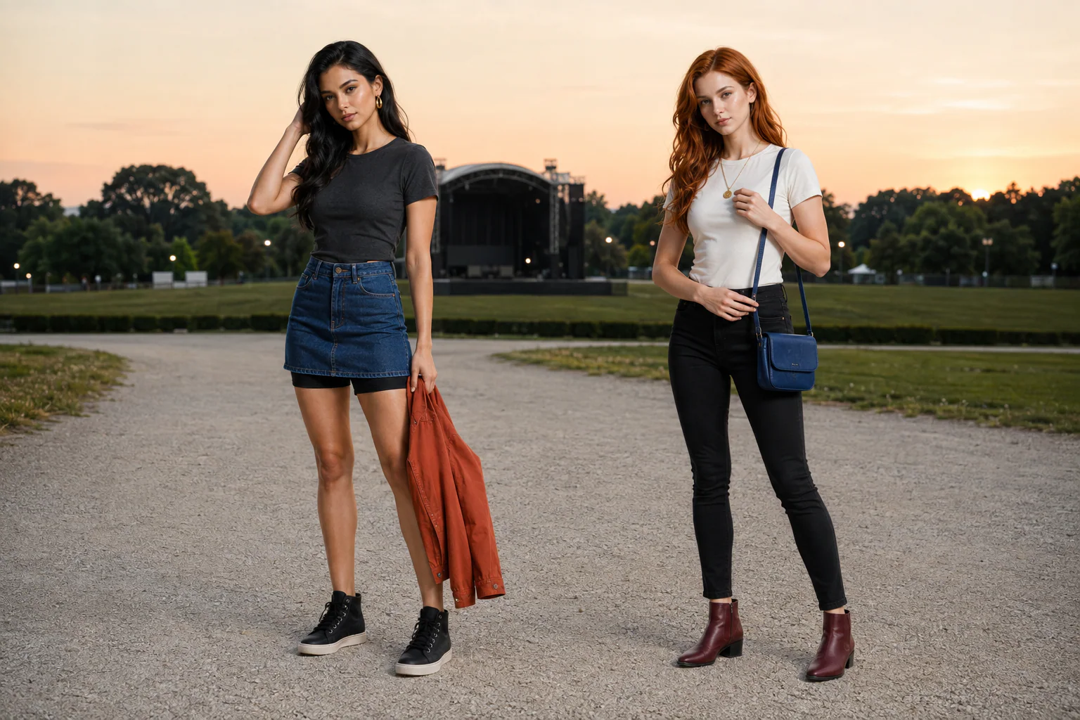 night concert accessories styling a simple outdoor concert outfit